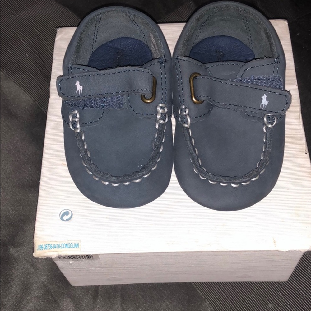 Very adorable. Ralph Lauren baby boy shoes